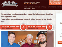 Tablet Screenshot of donaldbrownpartsandautomotive.com
